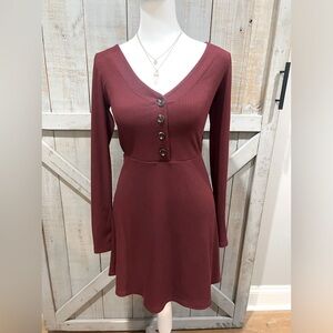 Forever 21 Long Slv Dress Size Small